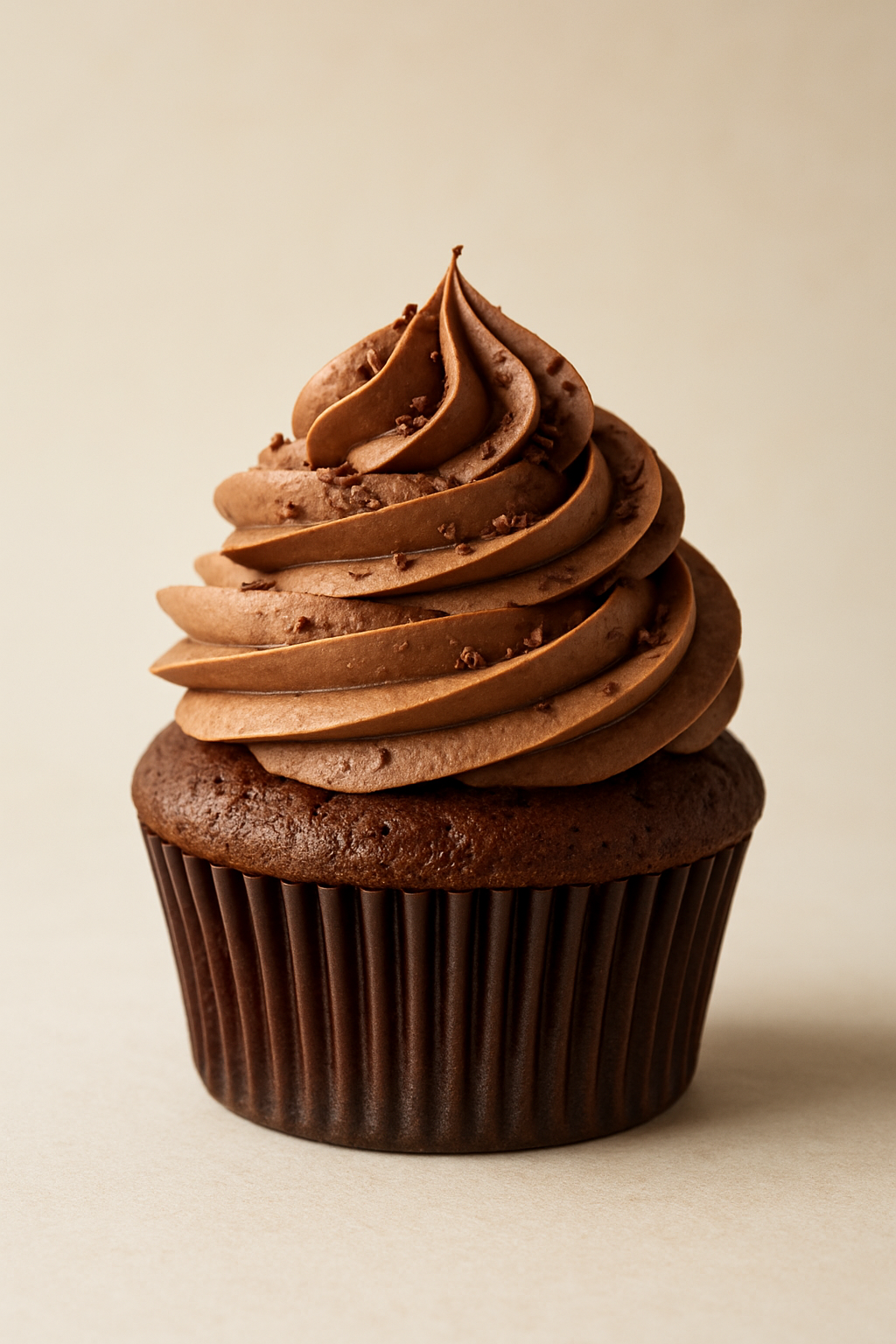 An exquisite luxury chocolate cupcake